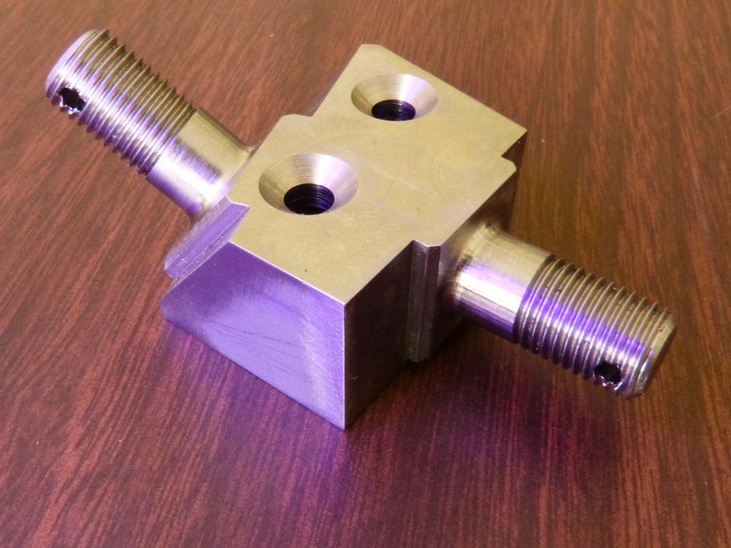 5 Axis milled steel part