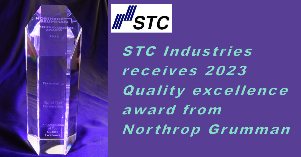 STC Receives Northrop Grumman Supplier Excellence Award